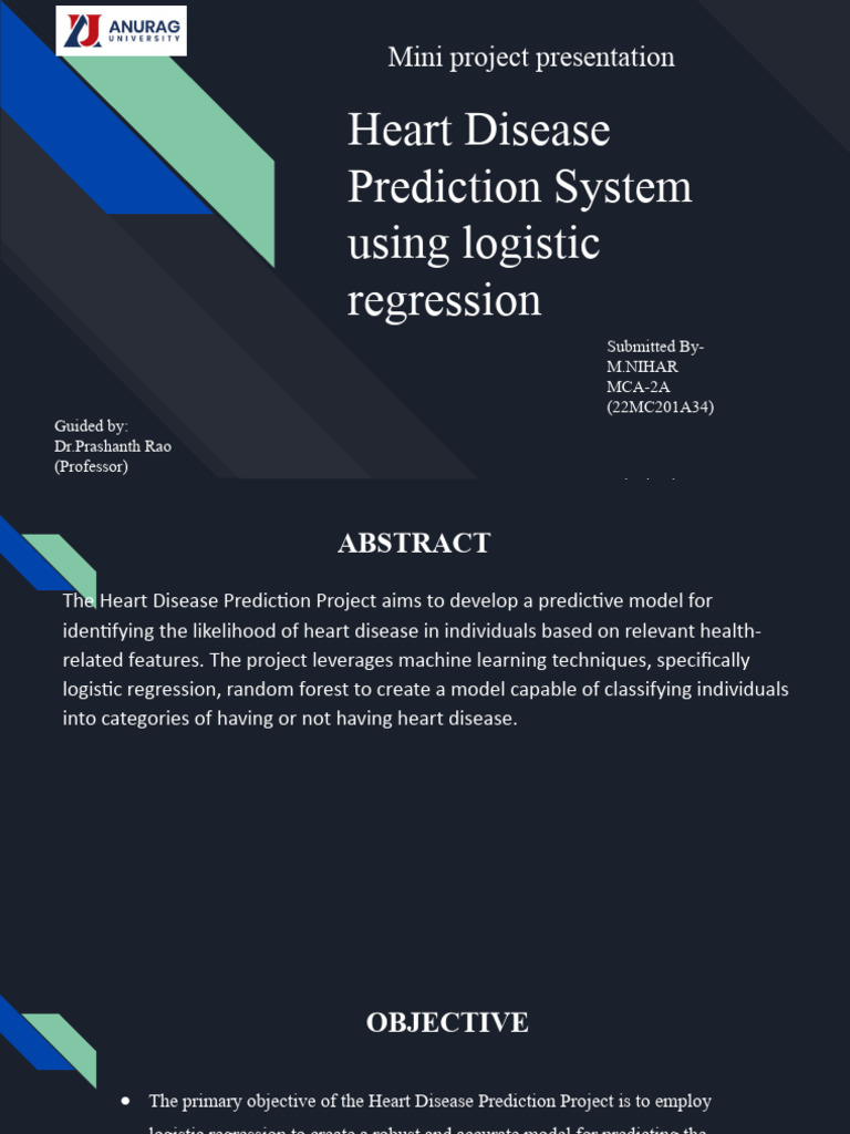 Heart Disease Prediction System Using Machine Learning 1 | PDF ...
