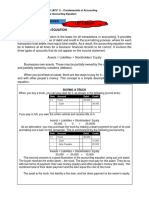 ACC 1 WK 7 The Accounting Equation