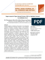 Improvement of Open Journal System (OJS) To Optimize Journal Accreditation Score