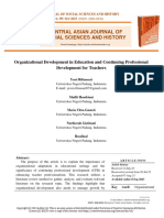 Organizational Development in Education and Continuing Professional Development For Teachers