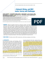 Integration of D2D Network Slicing and MEC in 5G Cellular Networks Survey and Challenges