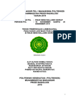 Laporan Akhir PKL I Mahasiswa Poltekkes Muhammadiyah Prodi Radiologi TAHUN 2019