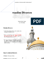 Persons and Family Relations (PFR) Muslim Divorces