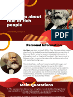 Karl Marx About Rich People