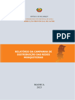 Relatorio Da Campanha de Cobertura Universal Das Redes Mosquiteiras 2023 Provincia de Manica Homologado