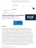 Nanotechnology and Medicine - Expert Opinion On Biological Therapy - Vol 3, No 4