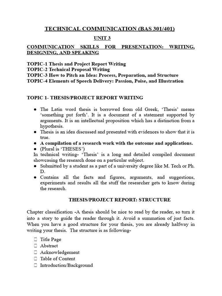 UNIT 3 BAS 301 Notes Download Free PDF Illustration Thesis