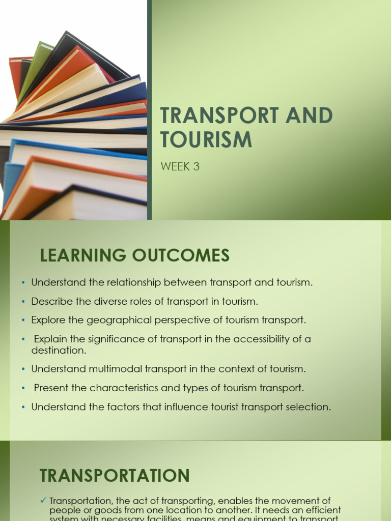 Transport And Tourism Pdf Transport Tourism