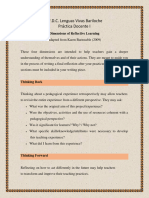 Práctica Docente I - Dimensions of Reflective Learning