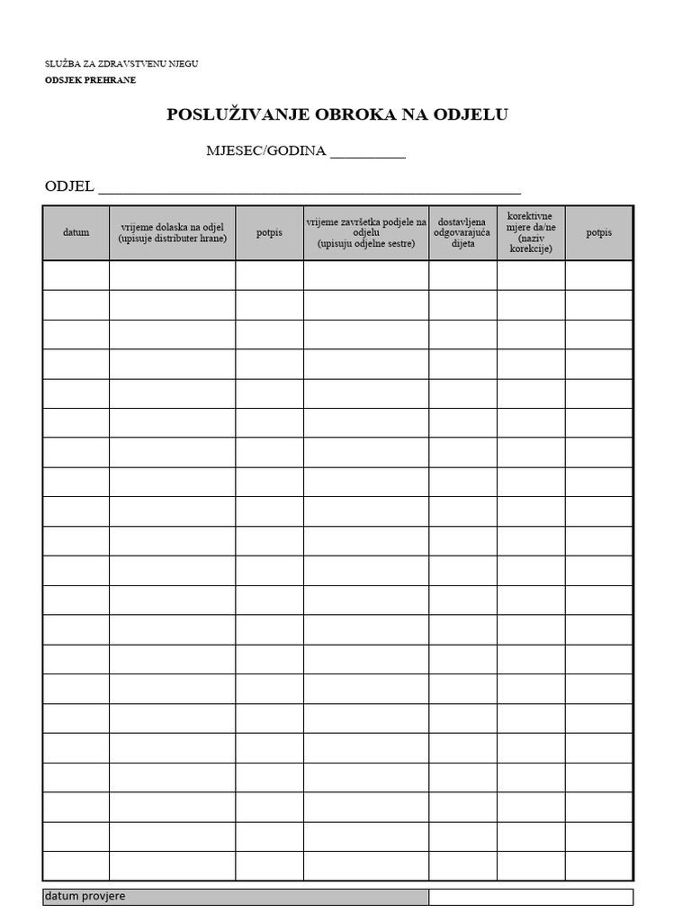 Tablica Bolnica Novo | PDF