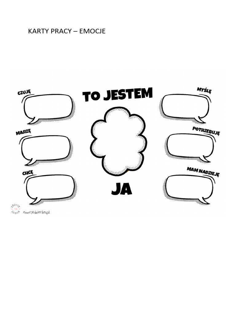 Psycholog Poleca KARTY PRACY EMOCJE PDF