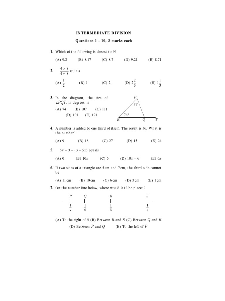 Amc 03 Qi | Download Free PDF | Area | Mathematics