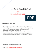 Cours de Droit Penal Special