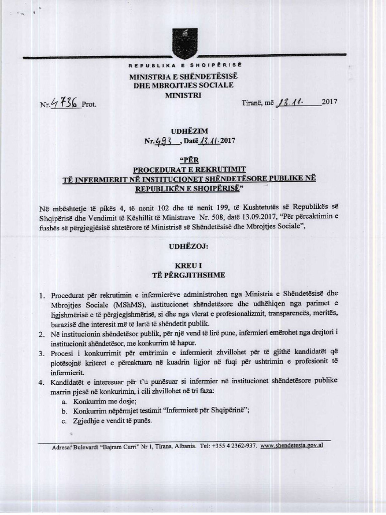 Udhezimi Nr 8 Date 09.03.2018