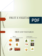 1st Grade - FRUIT X VEGETABLES