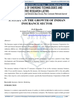 Growth of Ins Sec in India