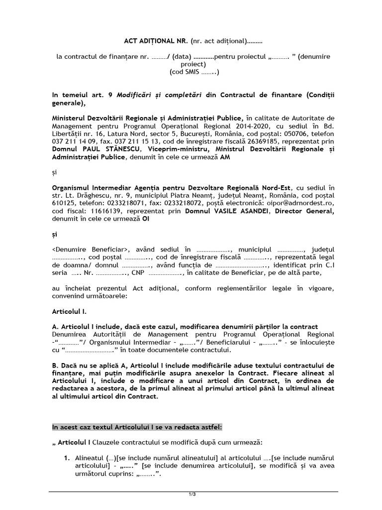 Model Act Aditional - AM | PDF