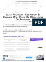 Les 5 Pourquoi - Définition Et Exemple D'un Outil de Résolution de Problème