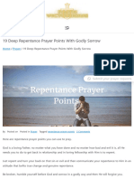19 Deep Repentance Prayer Points With Godly Sorrow - Faith Victorious