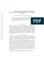 On Exceptional Sets of Transcendental Functions With Rational Coefficients