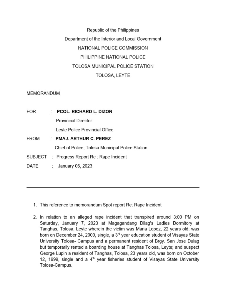 Progress Report | PDF | Prosecutor | Murder