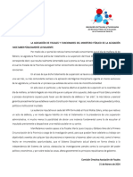 Comunicado de La La Asociación de Fiscales y Funcionarios Del MPA