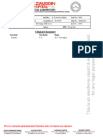 Clinical Chemistry: Test Name Test Result Range