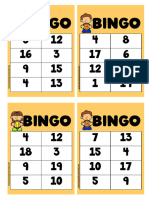 Bingo Dos Números 1-20