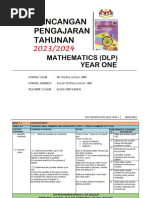 RPT Math DLP Year 1 2023-2024