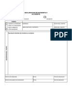 Declaración de Accidente - Incidente