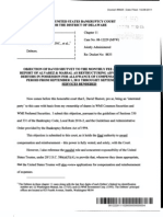 Washington Mutual (WMI) - Objection to the Monthly Fee and Service Report of Alvarez & Marsal