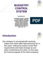 Budgetry Control System