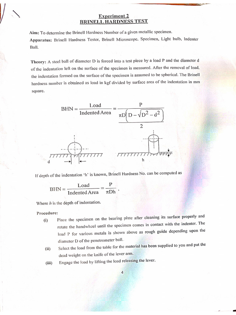 Brinell Hardness Test PDF