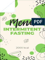 Intermitent Fasting Menu 2000 Kkal
