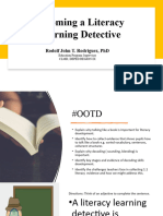 BECOMING A LITERACY LEARNING DETECTIVE - Session4