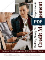 COURSE OUTLINE - Advanced Credit Management and Debt Recovery Course - 2024