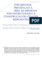 Instrumentos de Prevenção A Desastres - Medidas Não Estruturais e A Construção de Cidades Resilientes