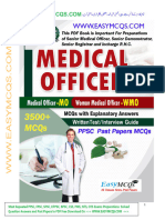 Medical Officer PPSC Competitive Exam MCQs Jobs Test PDF Guide