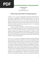 Download Role of Water and Soil Parameters in Pond Productivity by api-3803371 SN7076324 doc pdf