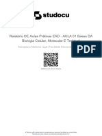 Relatorio de Aulas Praticas Ead Aula 01 Bases Da Biologia Celular Molecular e Tecidual