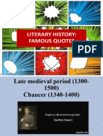 Powerpoints Quotes Literary History