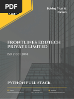 Python Full Stack Syllabus Course Brochure