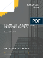 Python Full Stack Syllabus Course Brochure