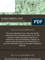 The Subscriber Loop and Central Office Equipment