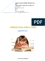 Psihologia Educatiei - Suport Curs - DPDD Nivel 1 - Inginerie Si Litere