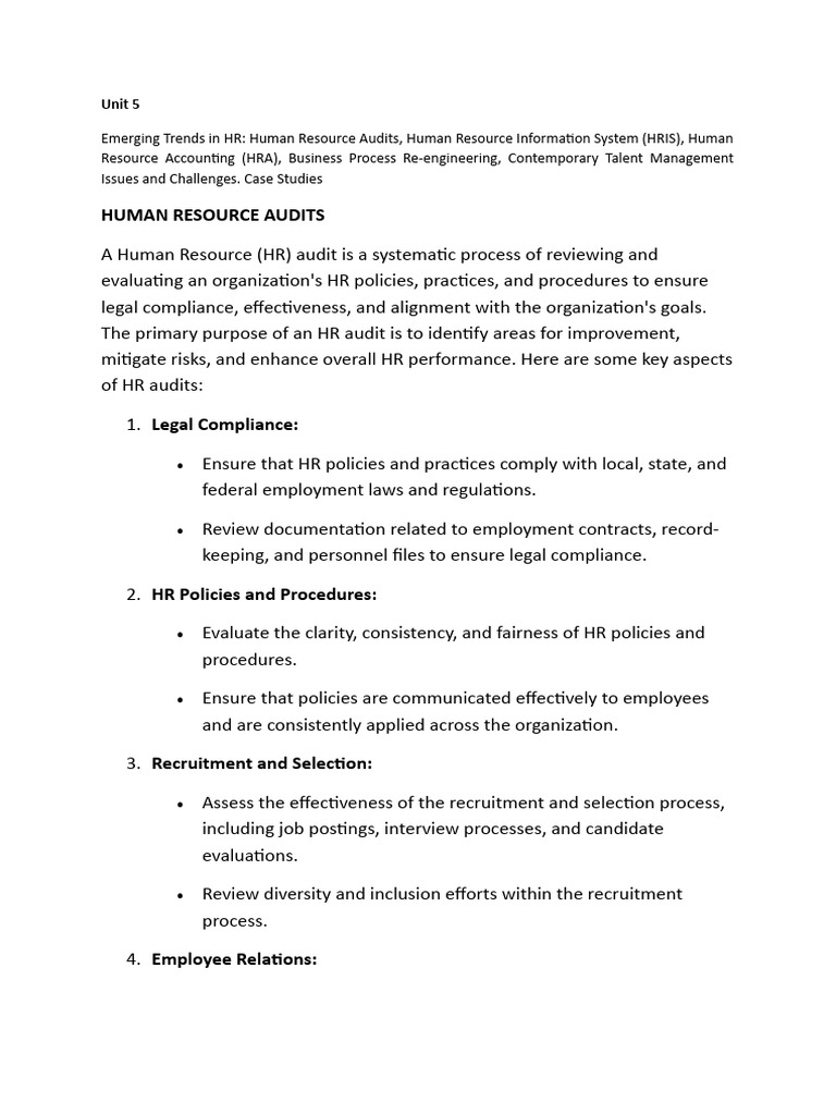 Unit 5 Notes TM | PDF | Human Resources | Human Resource Management