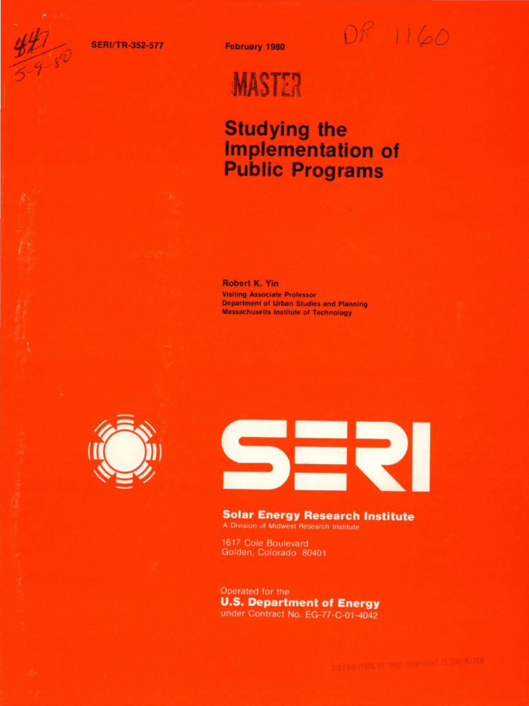 Master studying the implementation of public programs pdf