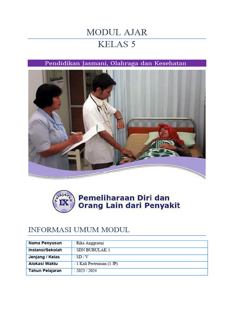 Modul Bahaya Merokok Kelas 5 PJOK | PDF