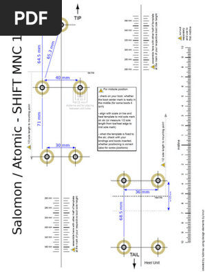 Salomon Shift Binding Mounting Guide | PDF | Individual Sports