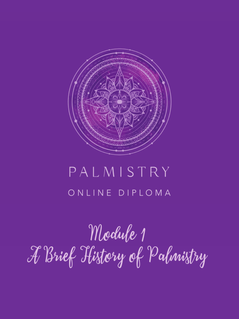 Palmistry module 1 notes pdf occult new age practices